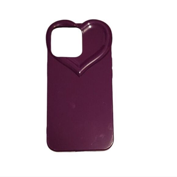 IPhone 13 Pro Heart Cellphone Case Purple NWOT - Picture 2 of 3